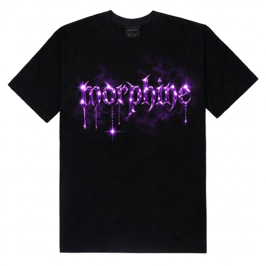Camiseta Preta "Purplesize"