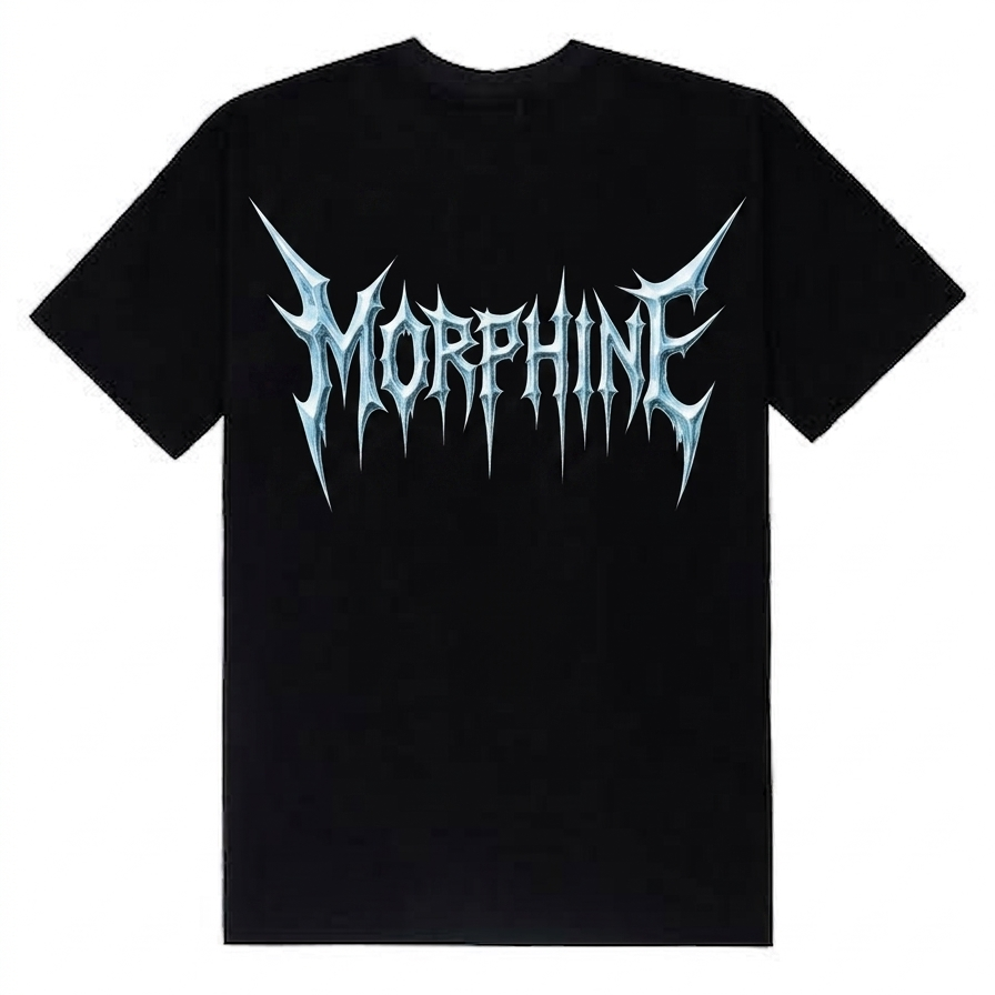 Camiseta Preta "Morphine Blue"