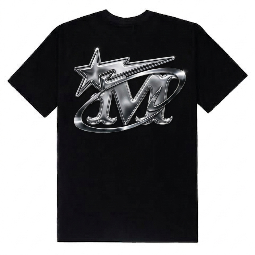 Camiseta Preta "Chrome"